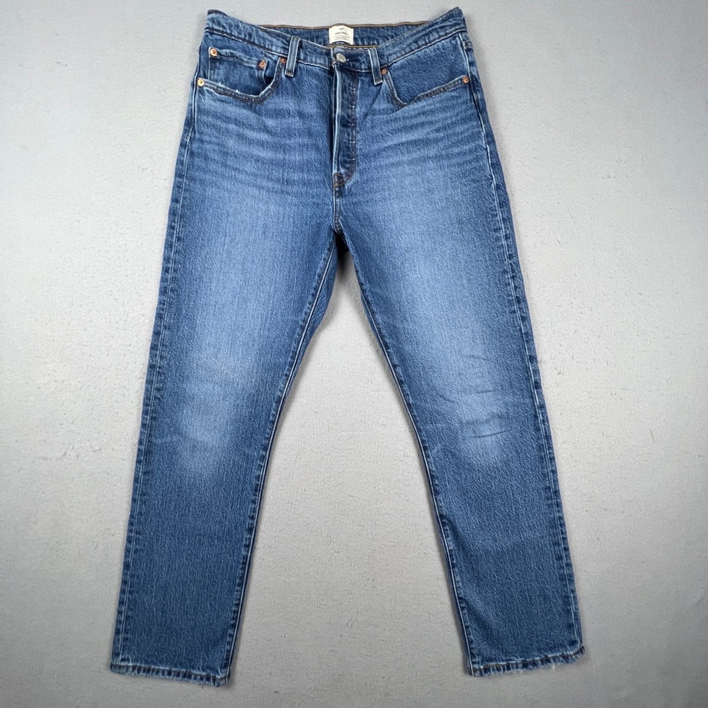 Levi's 501 Original Jeans Women 31x30 Blue Straight Leg High Rise Classic Denim
